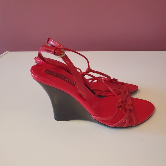 Lisa Vicky Wedge Sandals Size 4M - Picture 4 of 7